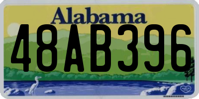AL license plate 48AB396