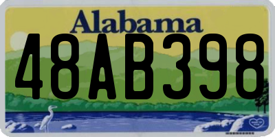 AL license plate 48AB398