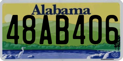 AL license plate 48AB406