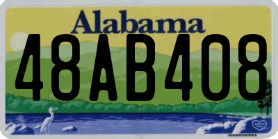 AL license plate 48AB408
