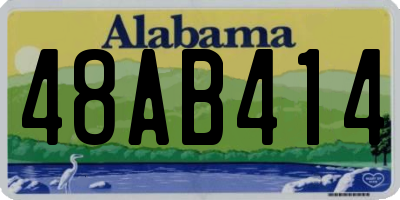 AL license plate 48AB414