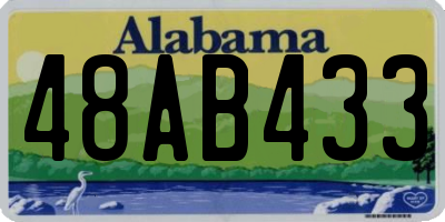 AL license plate 48AB433