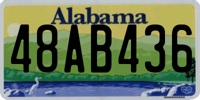 AL license plate 48AB436
