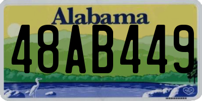 AL license plate 48AB449
