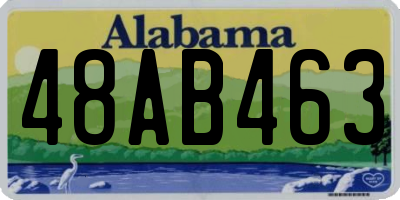 AL license plate 48AB463