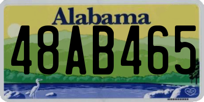 AL license plate 48AB465
