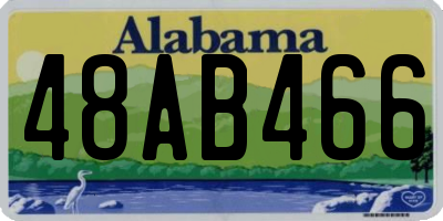 AL license plate 48AB466