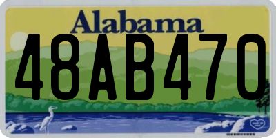 AL license plate 48AB470