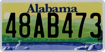 AL license plate 48AB473