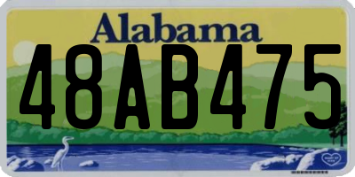 AL license plate 48AB475