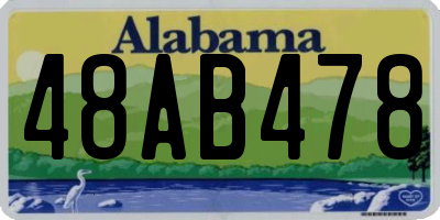 AL license plate 48AB478