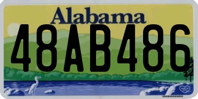 AL license plate 48AB486