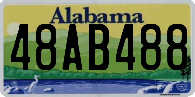 AL license plate 48AB488