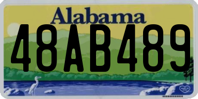 AL license plate 48AB489