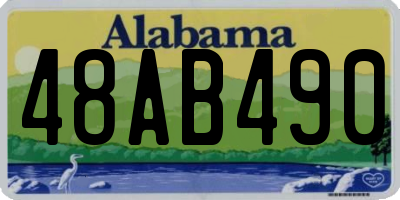 AL license plate 48AB490