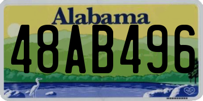 AL license plate 48AB496