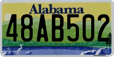 AL license plate 48AB502