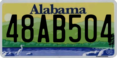 AL license plate 48AB504