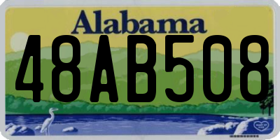 AL license plate 48AB508