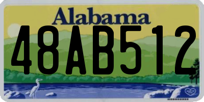AL license plate 48AB512