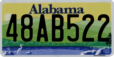 AL license plate 48AB522