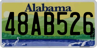 AL license plate 48AB526