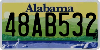 AL license plate 48AB532