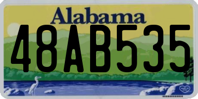 AL license plate 48AB535