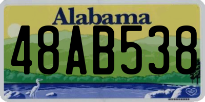 AL license plate 48AB538