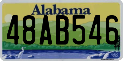 AL license plate 48AB546
