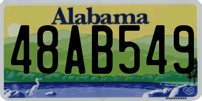 AL license plate 48AB549