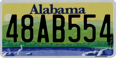 AL license plate 48AB554