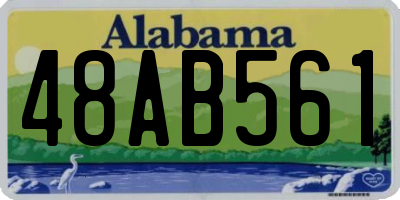 AL license plate 48AB561