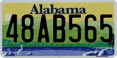AL license plate 48AB565