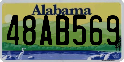 AL license plate 48AB569