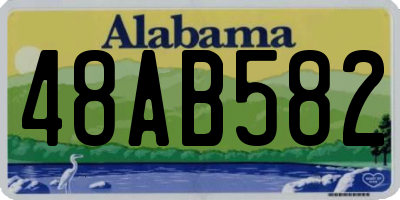 AL license plate 48AB582