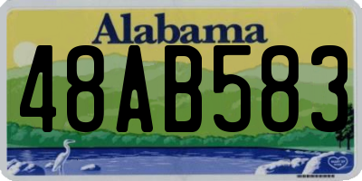 AL license plate 48AB583