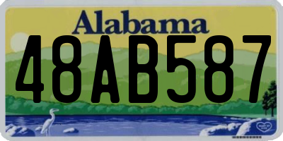 AL license plate 48AB587