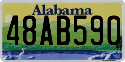 AL license plate 48AB590