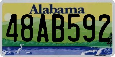 AL license plate 48AB592