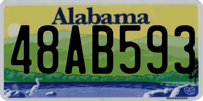 AL license plate 48AB593