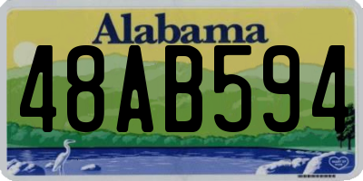 AL license plate 48AB594