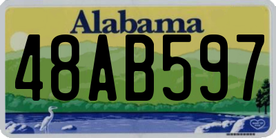 AL license plate 48AB597
