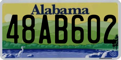 AL license plate 48AB602