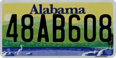 AL license plate 48AB608