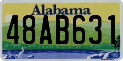 AL license plate 48AB631