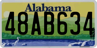 AL license plate 48AB634