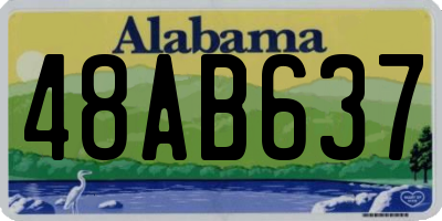 AL license plate 48AB637