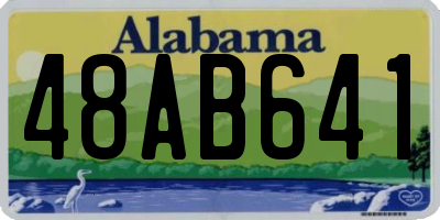 AL license plate 48AB641