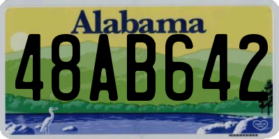 AL license plate 48AB642